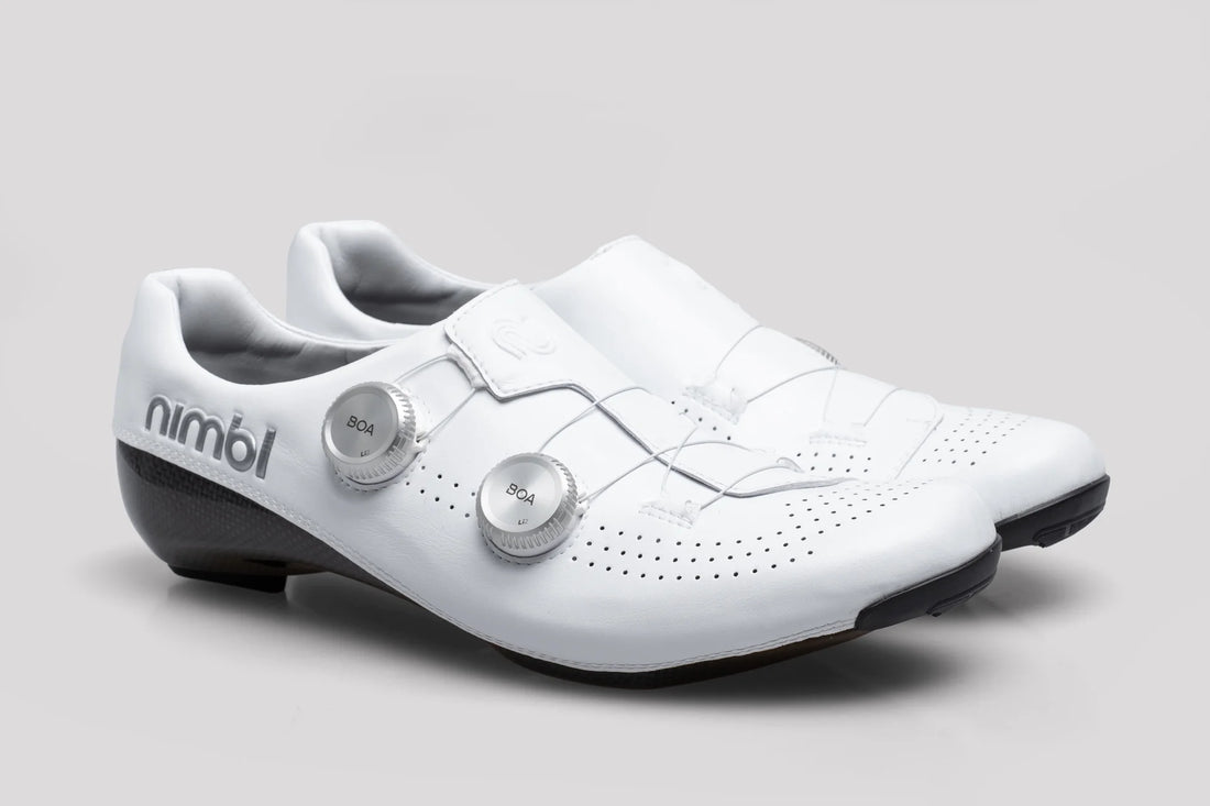 Nimbl Exceed Ultimate Glide Shoes Rennradschuhe White Silver