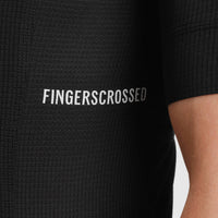 Fingercrossed Road Jersey Super Light Plus Men Radtrikot Black