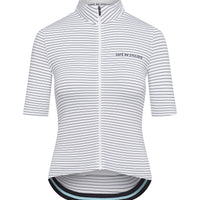 Café du Cycliste Francine Women's Midweight Cycling Jersey Radtrikot White