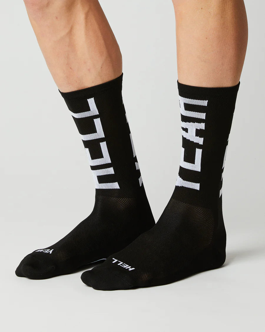 Fingerscrossed HELL YEAH 2.0 Socks Radsocken Black – VELART