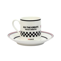 Cycliste fait à la main Tom Simpson tasse à expresso et soucoupe