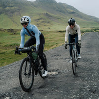 Café du Cycliste Ingrid Women's Microfleece Jersey Radtrikot langarm Pearl Grey