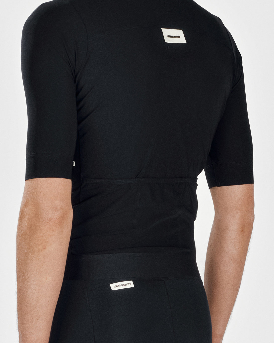 Fingercrossed Road Jersey Men Radtrikot Black