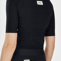 Fingercrossed Road Jersey Women Radtrikot Black