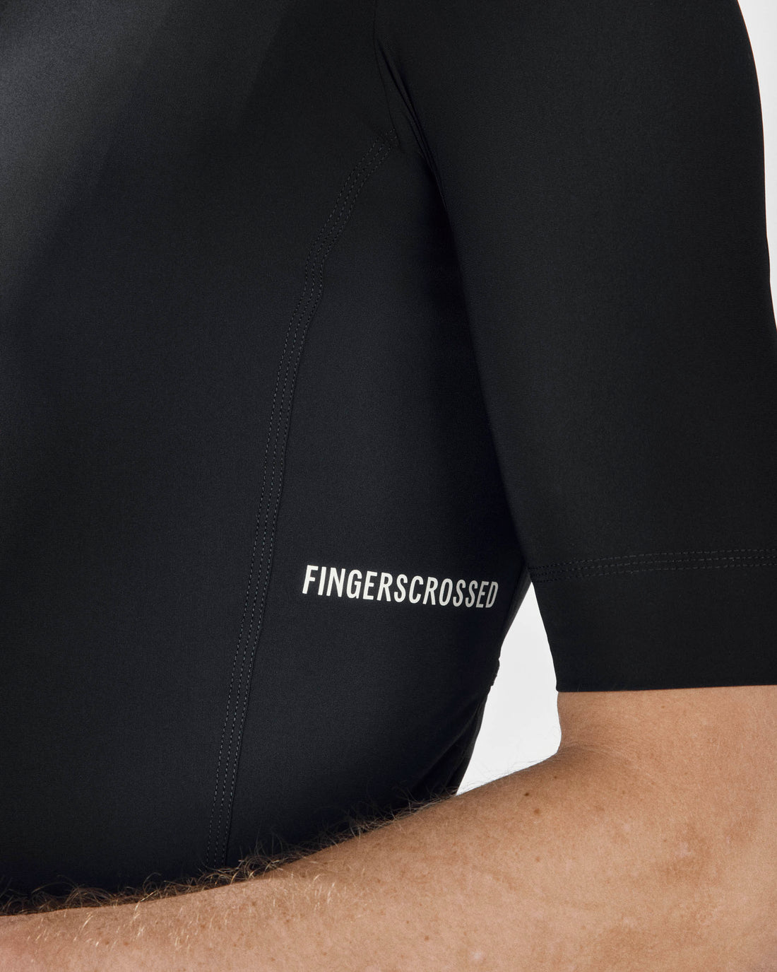 Fingercrossed Road Jersey Men Radtrikot Black