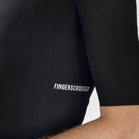 Fingercrossed Road Jersey Men Radtrikot Black