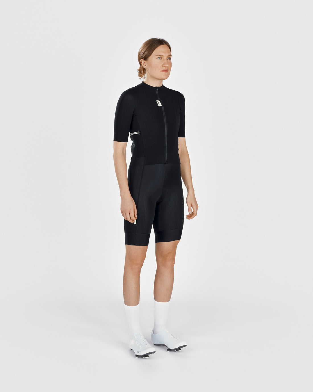 Fingercrossed Road Jersey Women Radtrikot Black