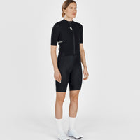 Fingercrossed Road Jersey Women Radtrikot Black
