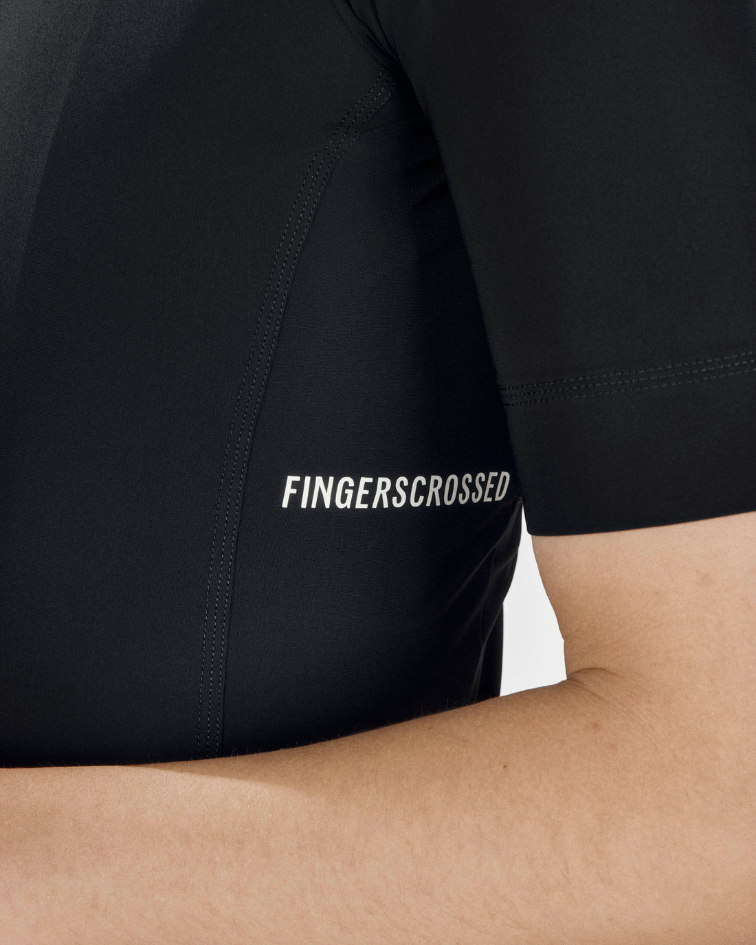 Fingercrossed Road Jersey Women Radtrikot Black