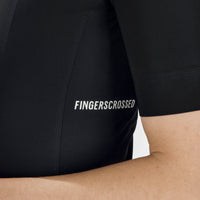 Fingercrossed Road Jersey Women Radtrikot Black