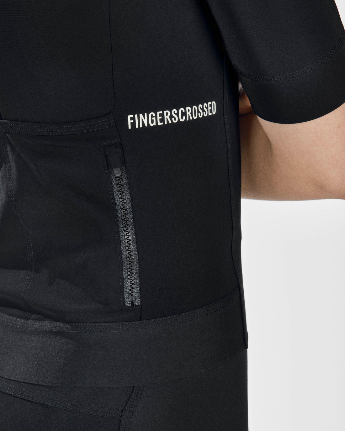 Fingercrossed Road Jersey Women Radtrikot Black