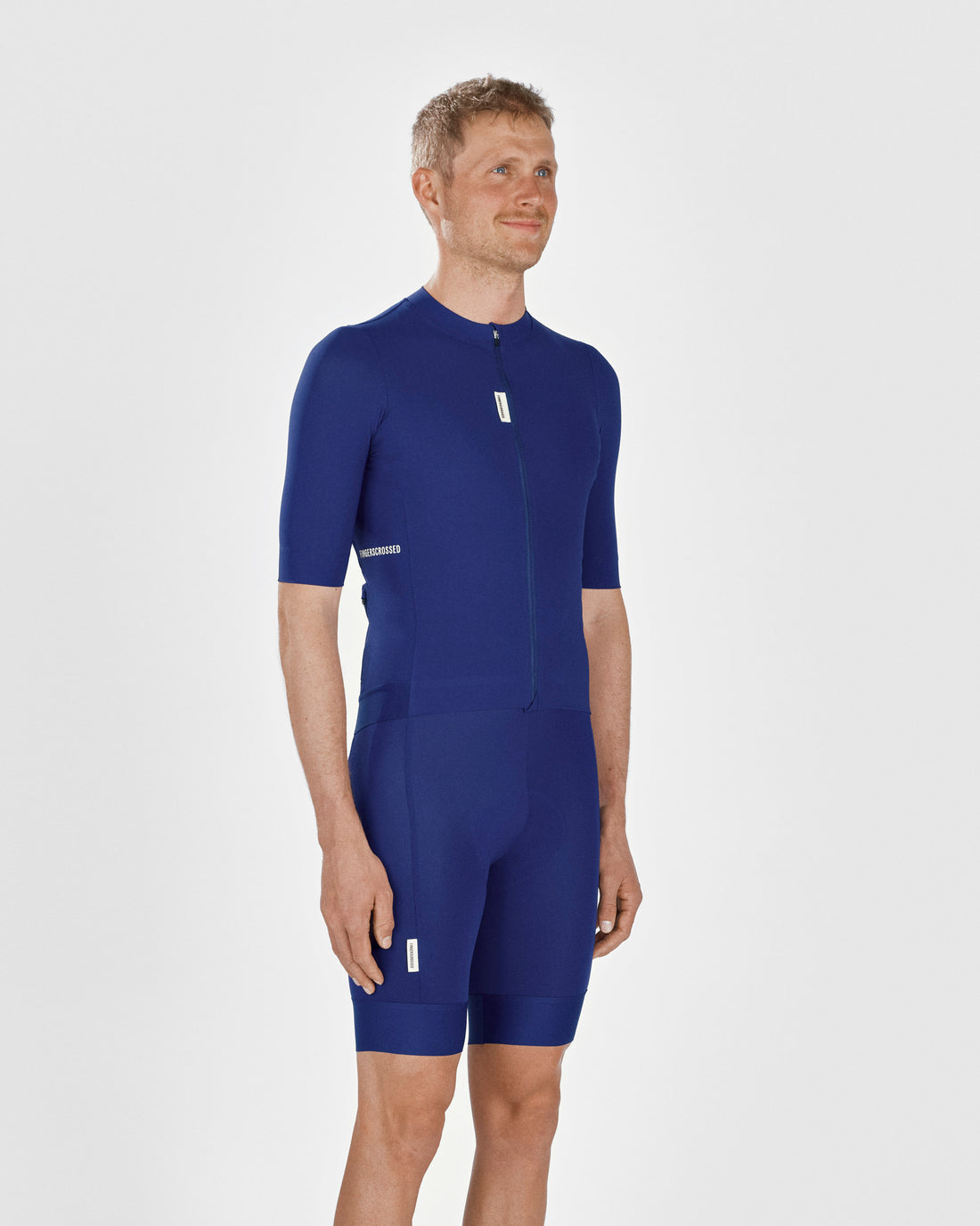 Fingercrossed Road Jersey Men Radtrikot Navy