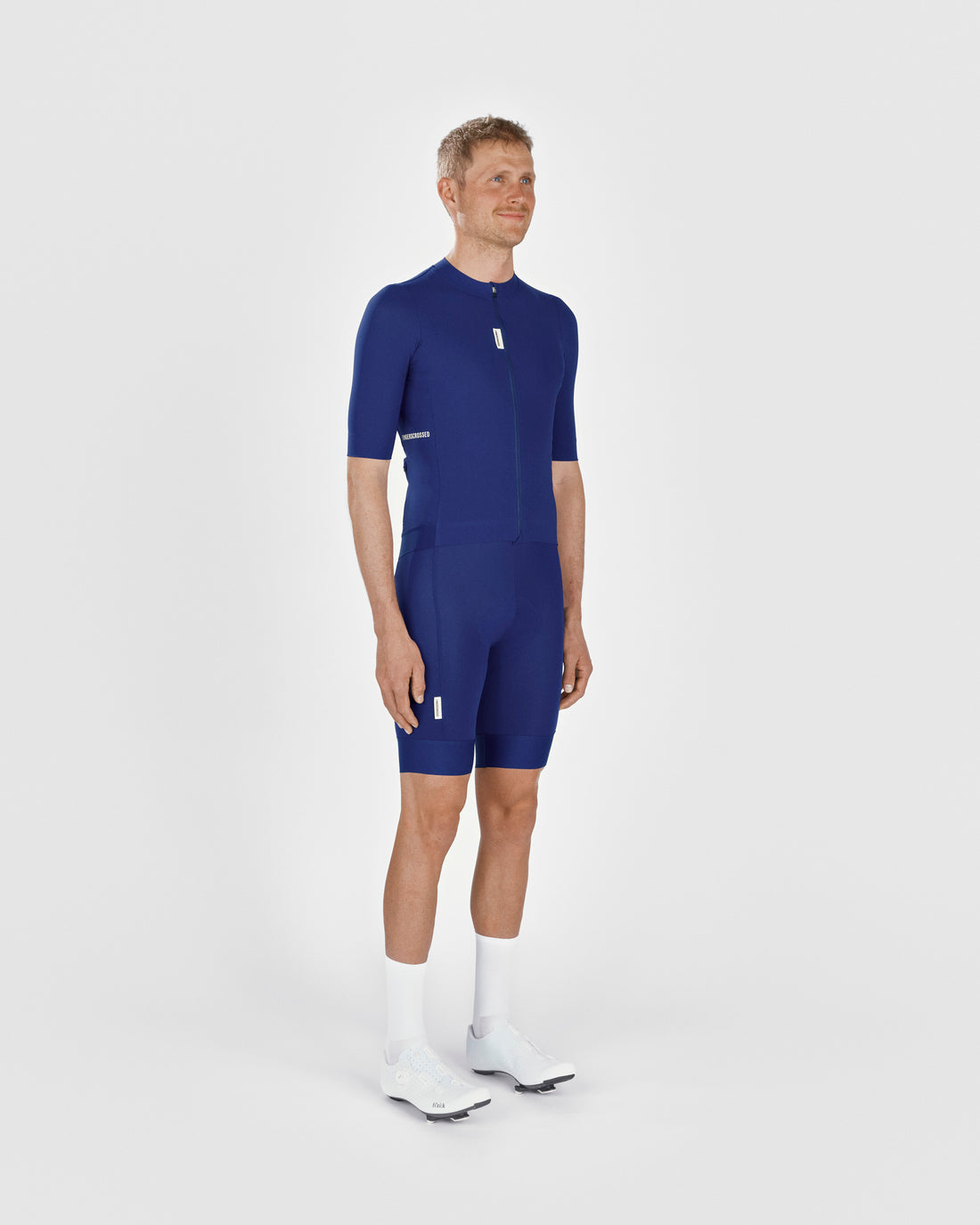 Fingercrossed Road Jersey Men Radtrikot Navy