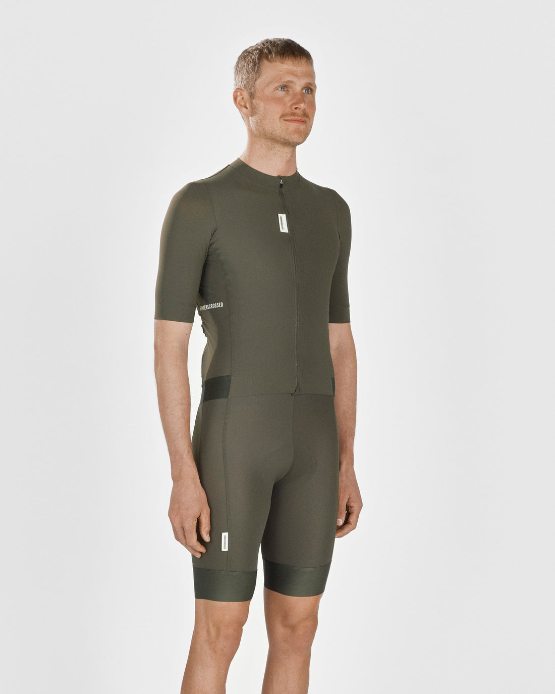 Fingercrossed Road Jersey Men Radtrikot Olive