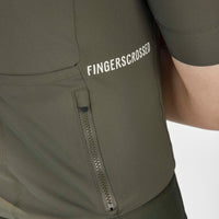 Fingercrossed Road Jersey Men Radtrikot Olive