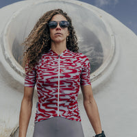 Café du Cycliste Women's Superlight Jersey Laurette Radtrikot Stars / Fired Moon