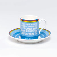 Handmade Cyclist Lizzie Deignan Espressotasse & Untertasse