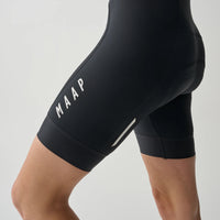 Salopette corta da donna Maap Team Bib Evo nera/nera