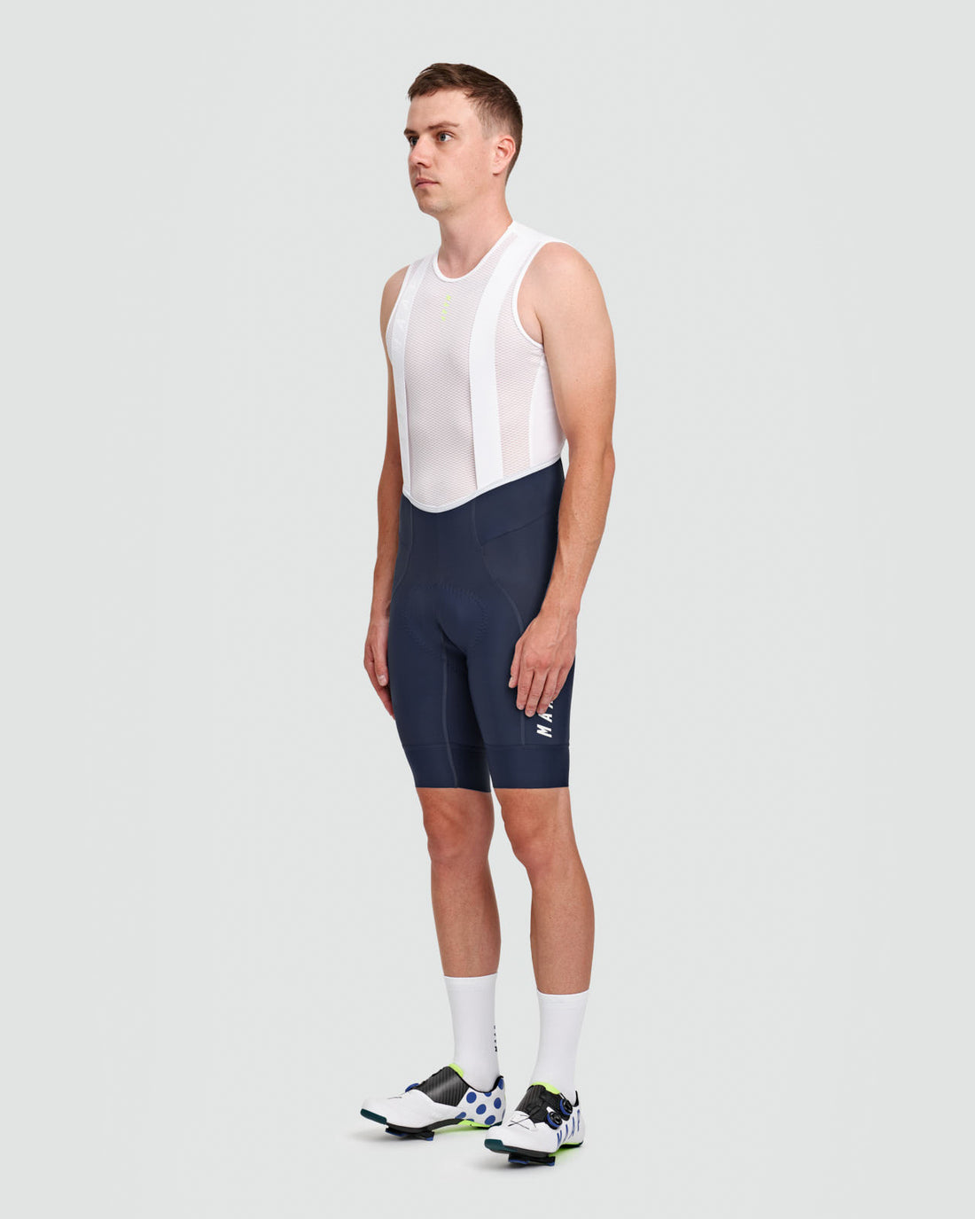 Salopette corta Maap Team Bib Evo da uomo Navy/Navy