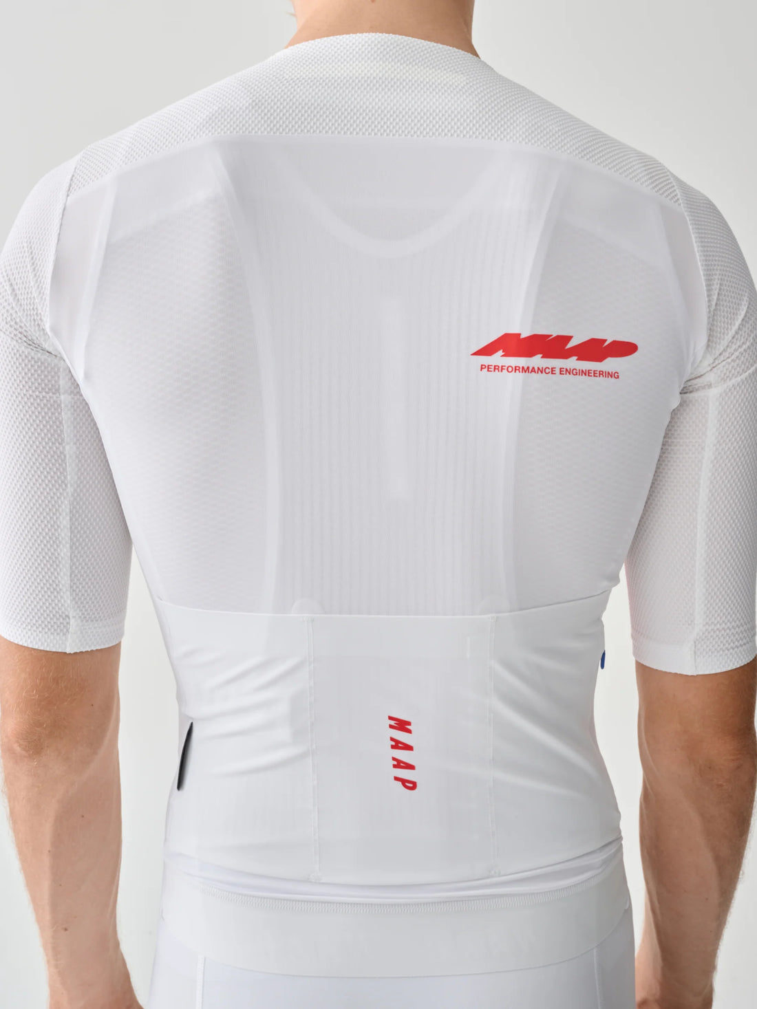 Maap Men's Eclipse Pro Race Jersey Radtrikot White/Infrared