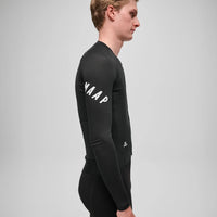 Maap Men's Apex Aeon LS Jersey Radtrikot langarm Black/White