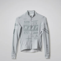 Maap Men's Drome Thermal Long Sleeve Jersey Radtrikot langarm Ice Gray