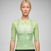 Maap Women's Drome Pro Air Jersey 3.0 Radtrikot Lavender Foam Green