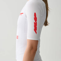 Maap Women's Eclipse Pro Race Jersey Radtrikot White/Infrared