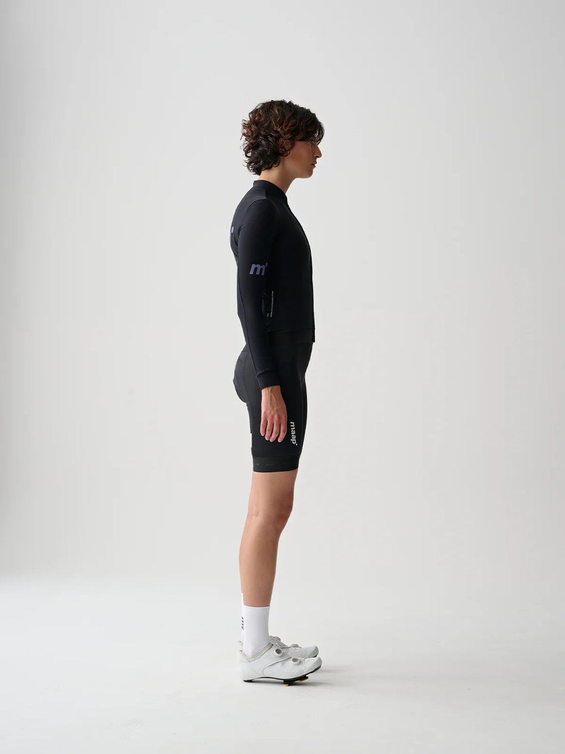 Maap Women's Training Thermal LS Jersey Radtrikot langarm Black Lavender