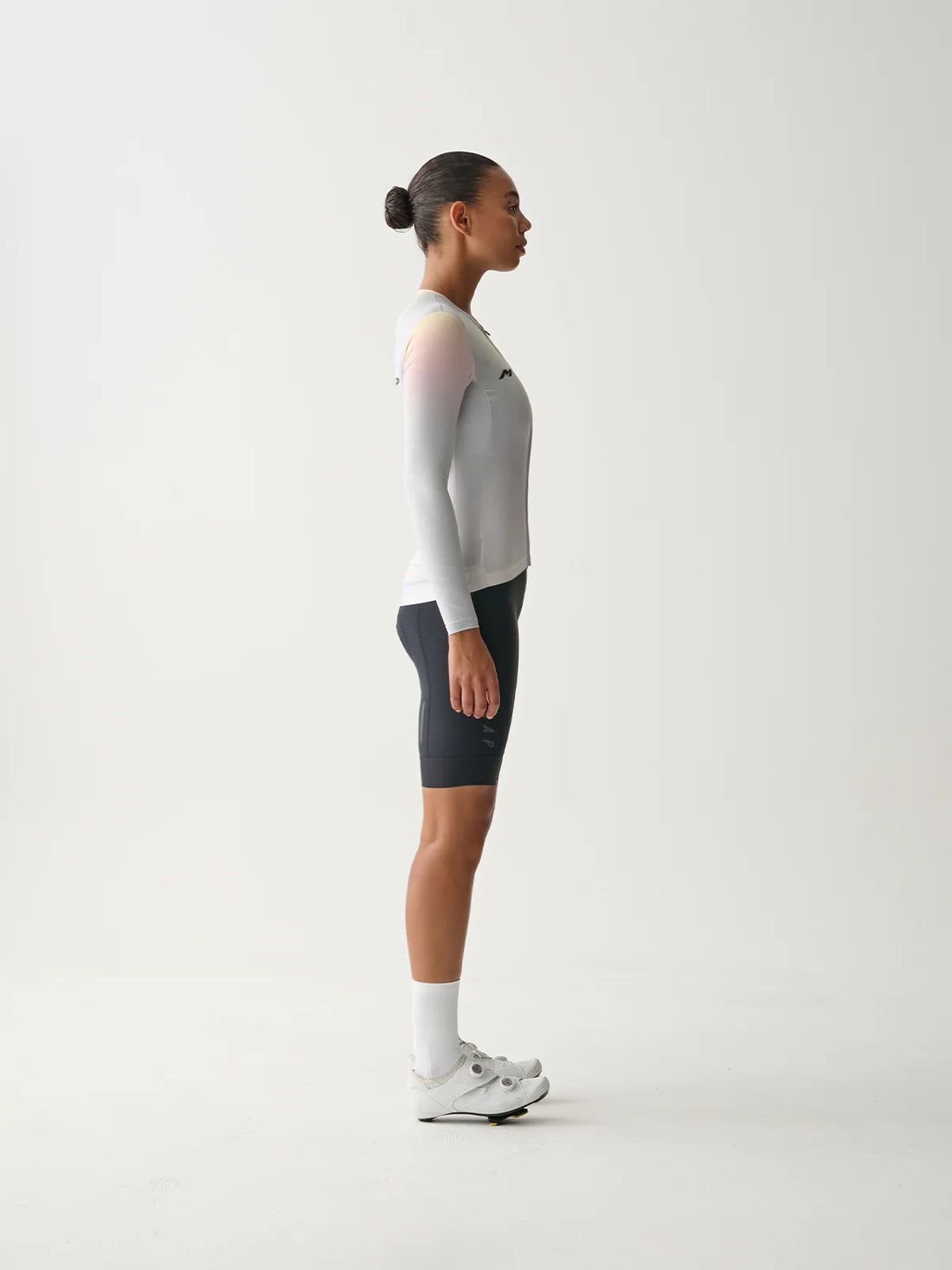 Maap Women's Blurred Out Pro Hex LS Jersey Radtrikot langarm Shell Mix