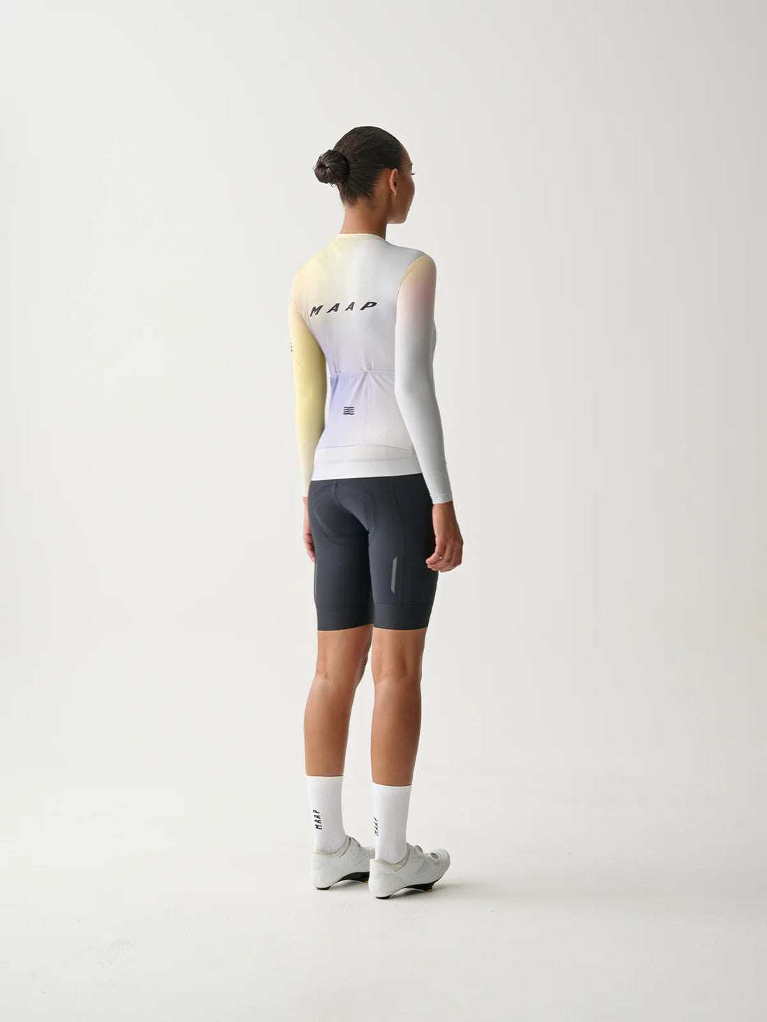 Maap Women's Blurred Out Pro Hex LS Jersey Radtrikot langarm Shell Mix