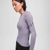 Maap Women's Apex Aeon LS Jersey Radtrikot langarm Lavender Grey