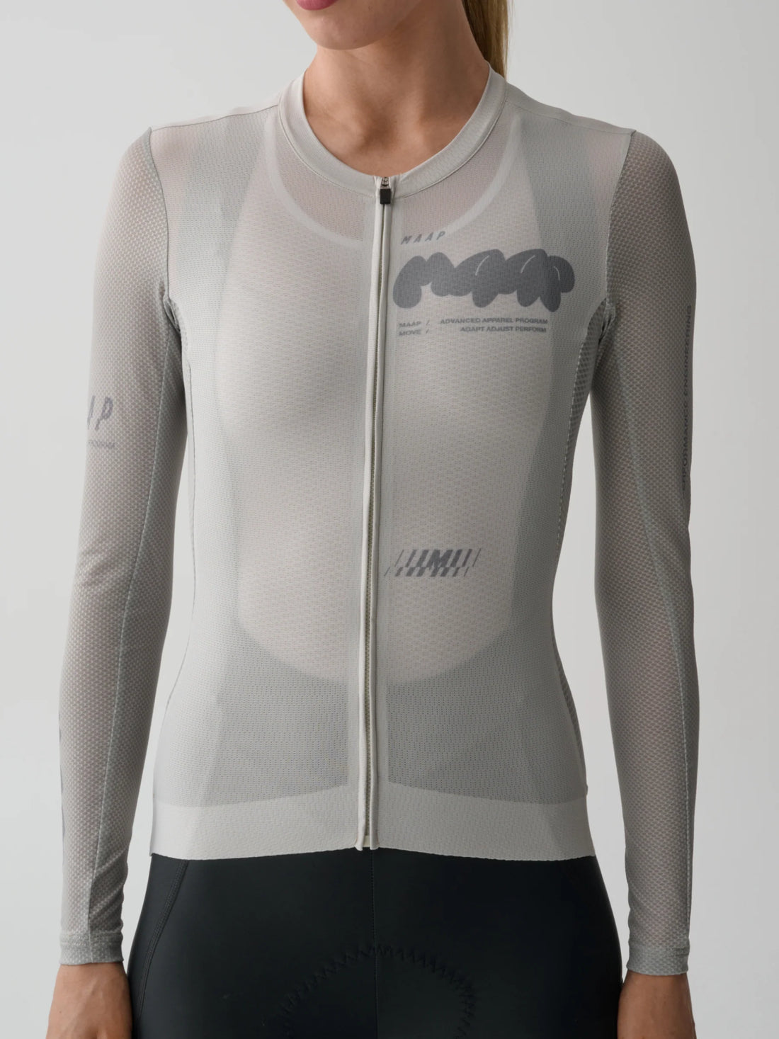 Maap Women's Women's Aerate Pro Air LS Jersey 3.0 Radtrikot langarm Fog