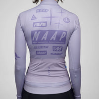 Maap Women's Drome Thermal Long Sleeve Jersey Radtrikot langarm Silver Bullet