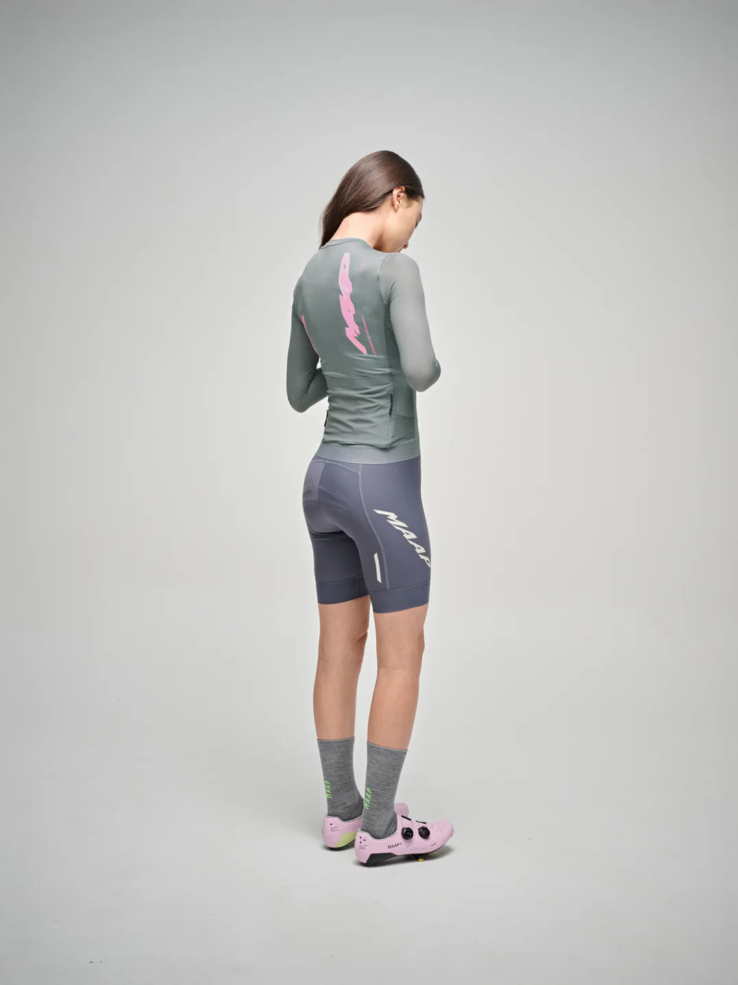 Maap Women's Blaze Pro Air LS Jersey 3.0 Radtrikot langarm Gargoyle