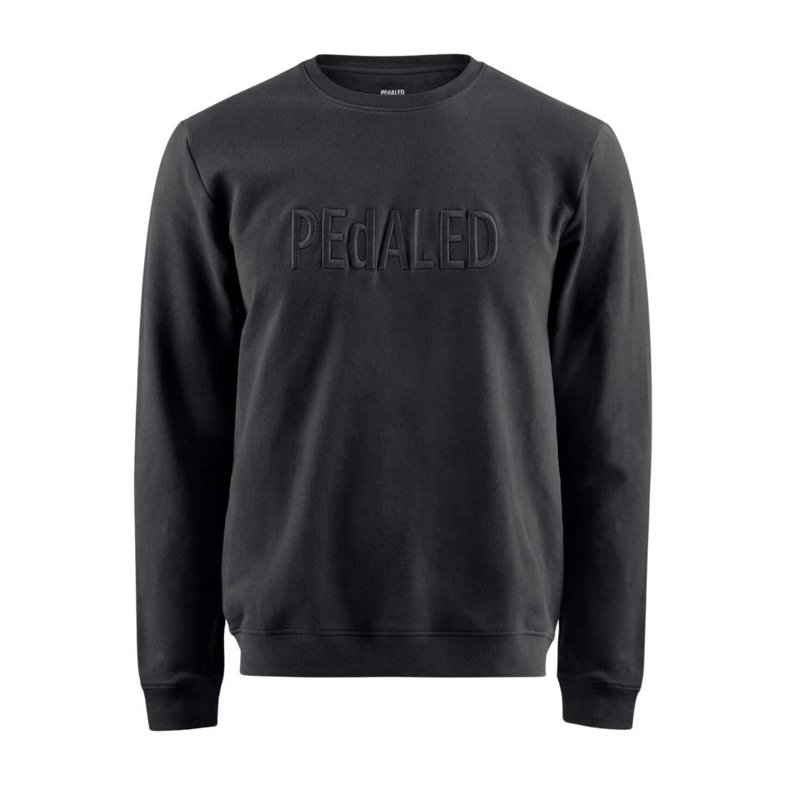 Pedaled Logo Sweatshirt Unisex Pullover Black