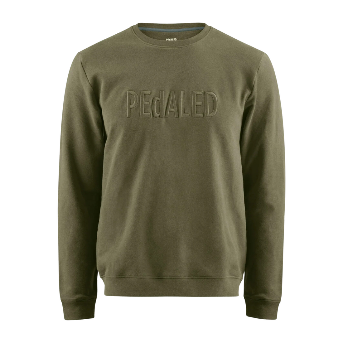Pedaled Logo Sweatshirt Unisex Pullover Olive Green