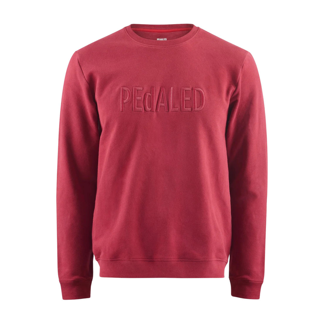 Pedaled Logo Sweatshirt Unisex Pullover Burgundy