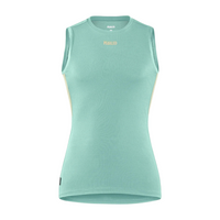 Pedaled Odyssey Power Dry® Women's Base Layer Sleeveless Radunterhemd ärmellos Light Green