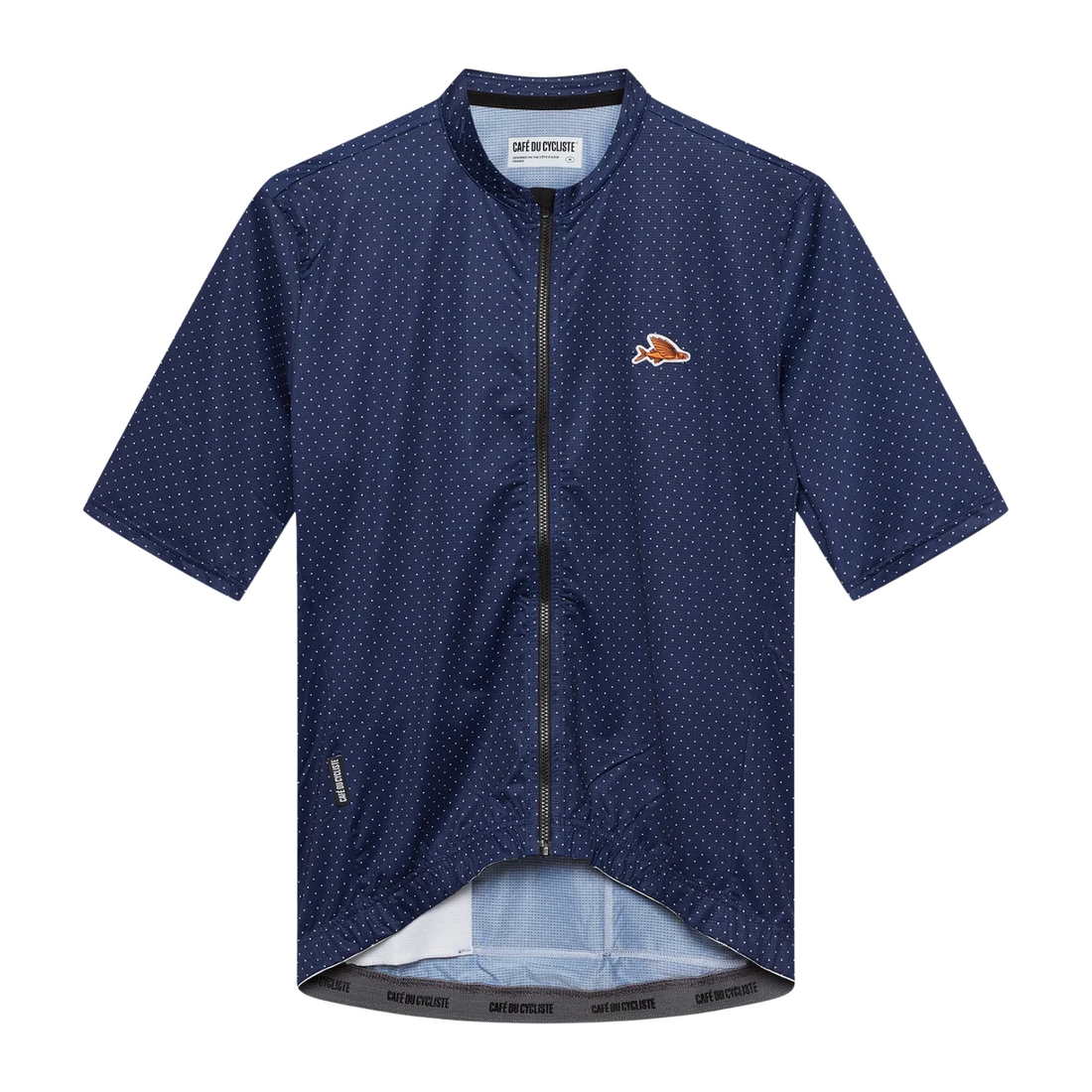 Café du Cycliste Fleurette V2 Men's Lightweight Cycling Jersey Radtrikot Navy