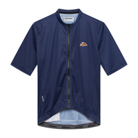 Café du Cycliste Fleurette V2 Men's Lightweight Cycling Jersey Radtrikot Navy