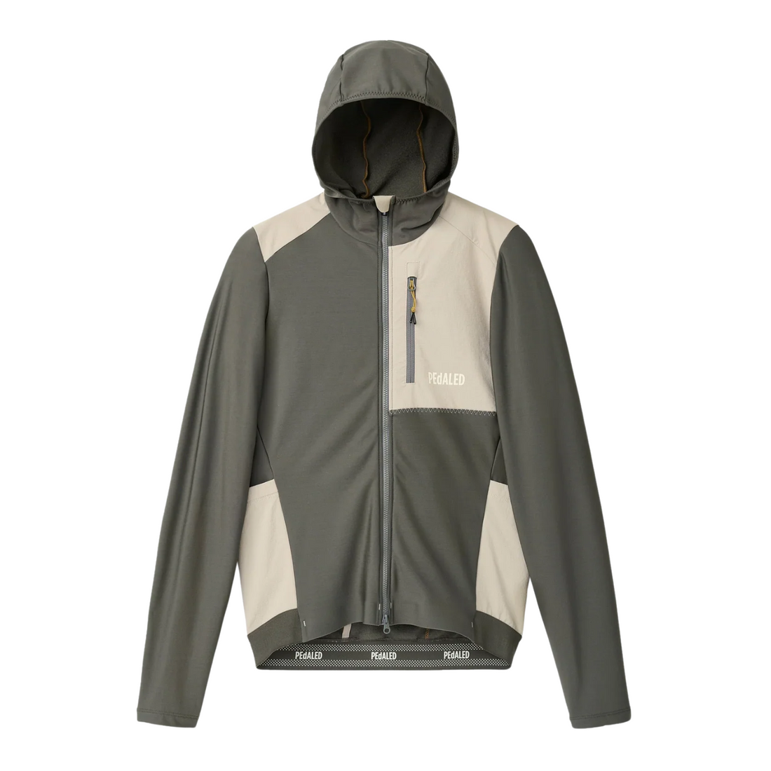 Pedaled Odyssey Hooded Long Sleeve Jersey Radtrikot langarm Grey Ink