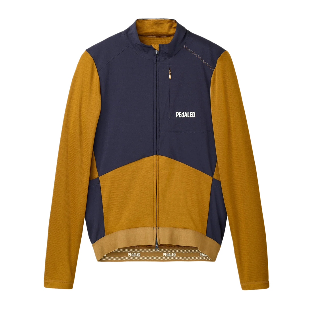 Pedaled Odyssey Windblock Merino Long Sleeve Jersey Radtrikot langarm Mustard