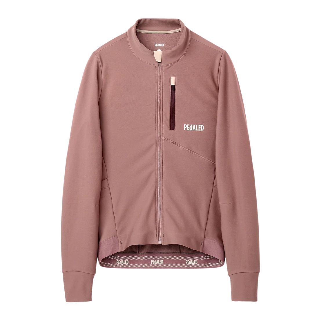 Pedaled Odyssey Women's Long Sleeve Jersey Radtrikot langarm Dark Rose