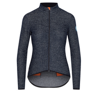 Café du Cycliste Marguerite Women's Long Sleeve Merino Cycling Jersey Radtrikot Navy