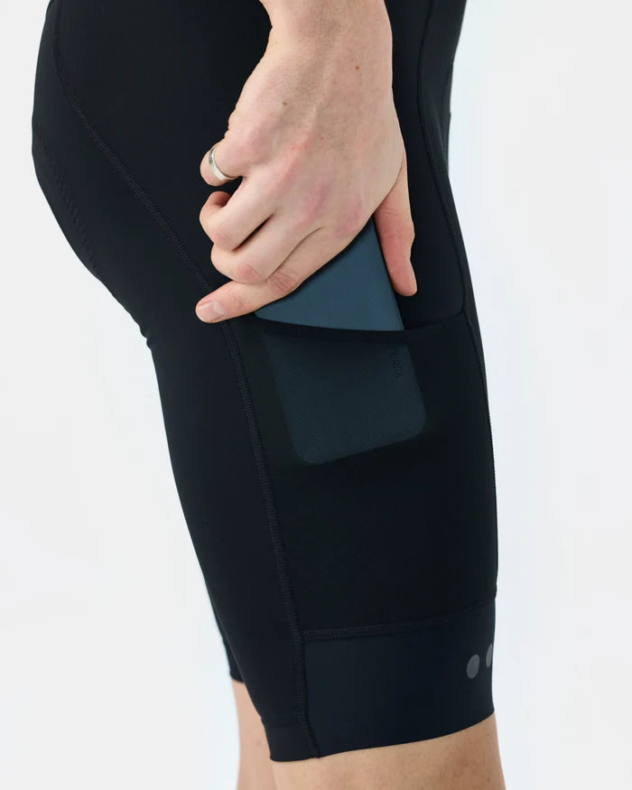 Universal Colours Mono Cargo Men's Bib Shorts 2.0 Radhose Black