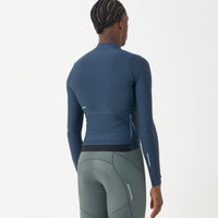 Universal Colours Mens Mono Long Sleeve Jersey Radtrikot langarm Eclipse Navy