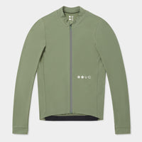 Universal Colours Mens Mono Long Sleeve Jersey Radtrikot langarm Verdant Ash