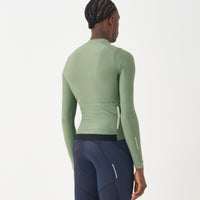 Universal Colours Mens Mono Long Sleeve Jersey Radtrikot langarm Verdant Ash