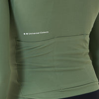 Universal Colours Mens Mono Long Sleeve Jersey Radtrikot langarm Verdant Ash